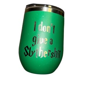 Polar Camel Engraved 12 oz Stemless Wine Green Tumbler Harry Potter Slytherin.